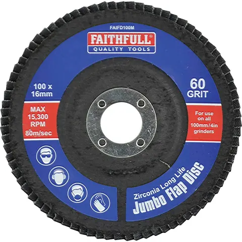 Faithfull Flap Disc 100Mm Medium – image 1