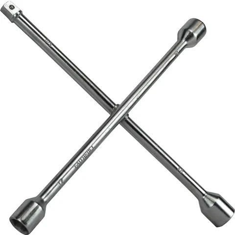 Faithfull Chrome Plated 4 Way Wheel Brace – image 1