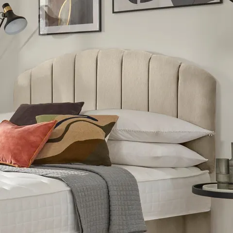 Silentnight Carmel Fabric Headboard – Sandstone – 493950 – image 1