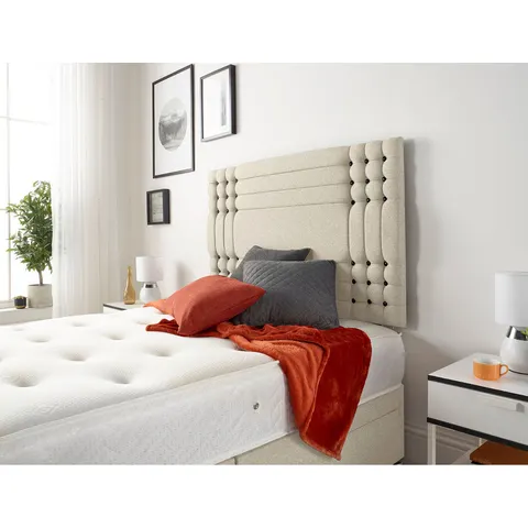 5 Zone Pocket Spring Mattress with Memory Foam - Medium Firm Back Support White King – image 1