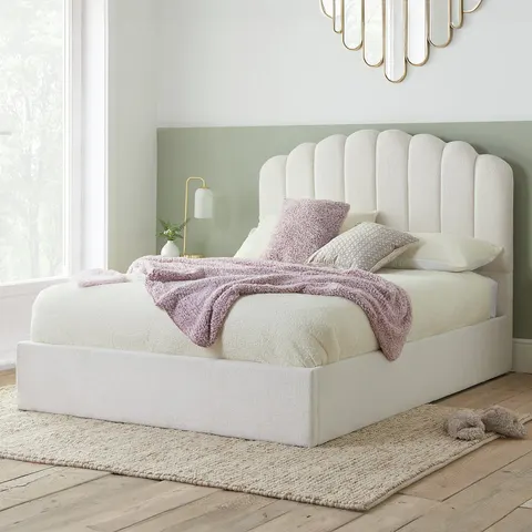 Birlea Monaco Double End Lift Ottoman Bed - White – White Double – image 1