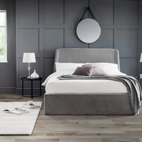 Julian Bowen Frida Double Ottoman Bed - Grey – Grey Double – image 1