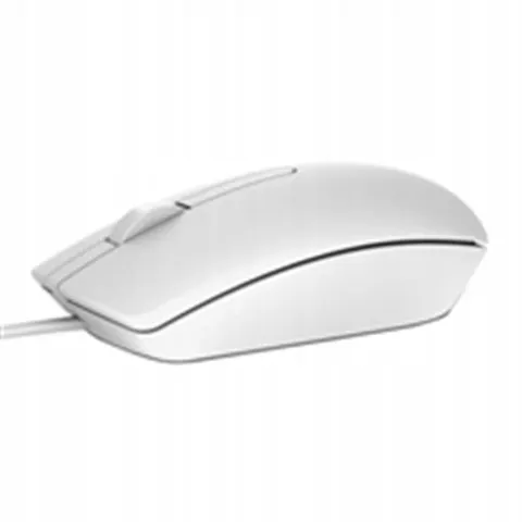Dell MS116 - Wired USB Optical Mouse - White, New – image 1