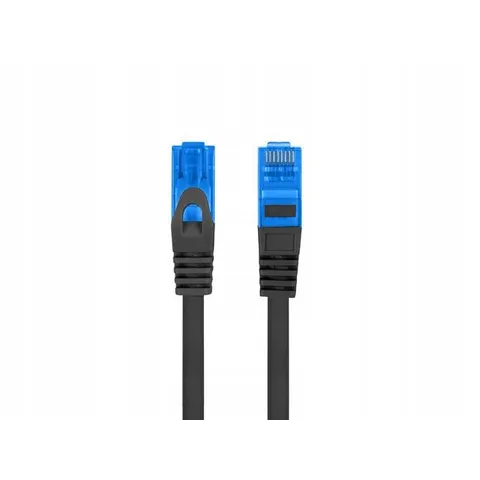 Lanberg - Patchkabel - S/FTP CAT 6a - 0,5m - LSZH - Zwart – afbeelding 1