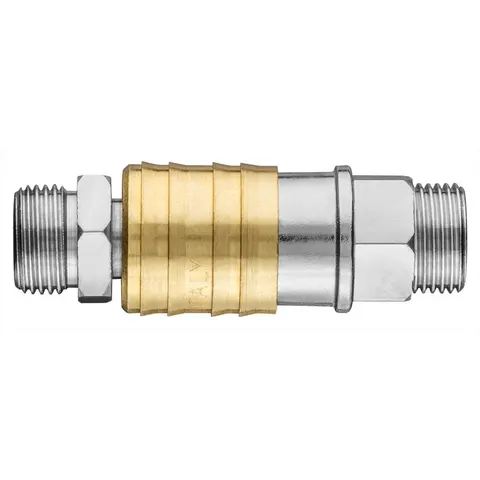 NEO - Snelkoppeling voor Compressor - RVS en Messing - 3/8" – afbeelding 1