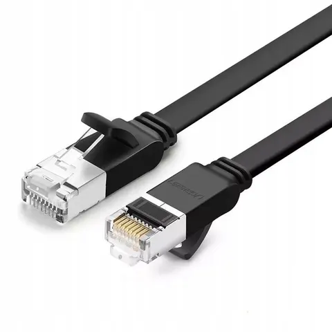 Cavo Retea UGREEN NW101 Flat, UTP, Cat6, 3m, Nero – immagine 1