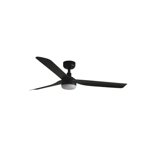 FARO BARCELONA Punt M LED ceiling fan, black, DC, quiet, 130 cm, CCT – image 1