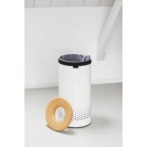 Brabantia 35 Litre Laundry Container Lid Bin - White – image 1