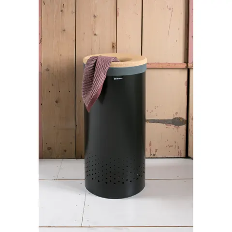 Brabantia 35 Litre Laundry Container Lid Bin - Black – image 1