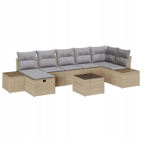 Ensemble de Canapés 7 pc polyrotin vidaXL – 408600 – image 1