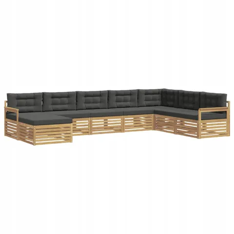 vidaXL Ensemble de canapés d'extérieur 8 pc 7 place – 833006 – image 1