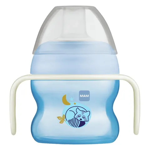 MAM Starter Cup & Glow with Handles Blue 150ml – image 1