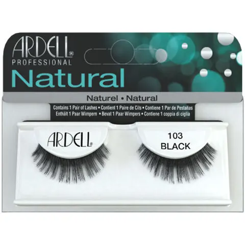 Ardell Natural Pestañas Postizas Negro 103 – imagen 1