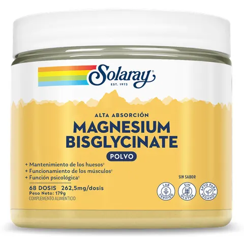 Solaray Magnesio Bisglycinate 179 gr – imagen 1