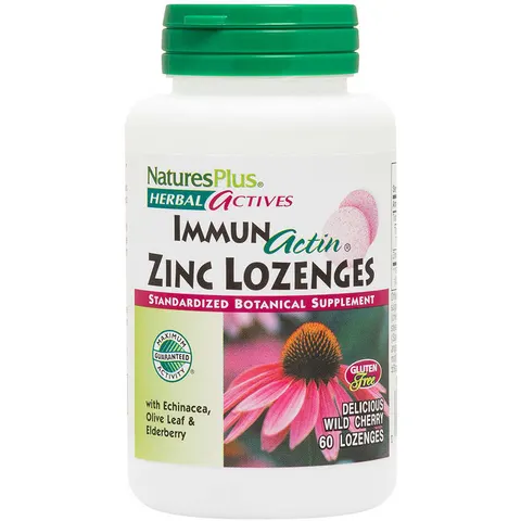 NaturesPlus ImmunActin Zinc Lozenges 60 Comprimidos – imagen 1