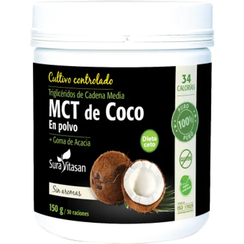 Sura vitasan mct de coco polvo 150gr. – imagen 1