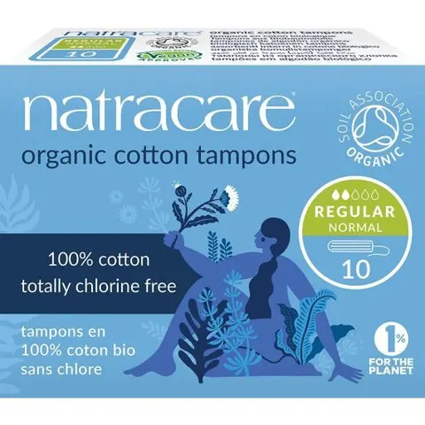 Natracare Organic Tampons Without Applicator Regular 10 Units – image 1
