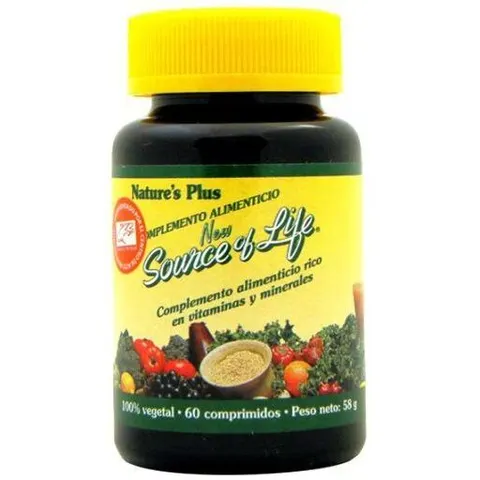 NaturesPlus Complejo Multivitaminico Source Of Life 60 Comprimidos – imagen 1