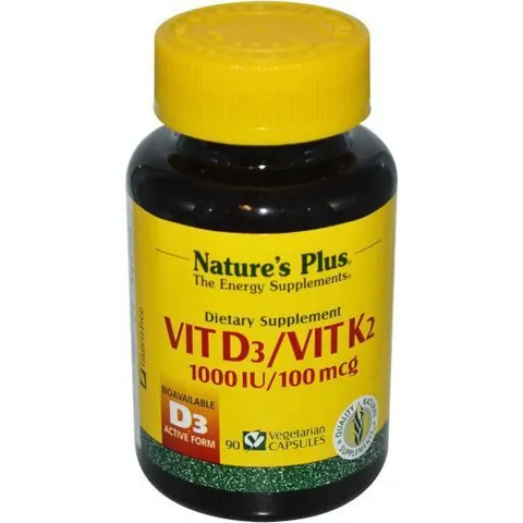NaturesPlus Vitamina D3/Vitamina K2 90 caps – imagen 1
