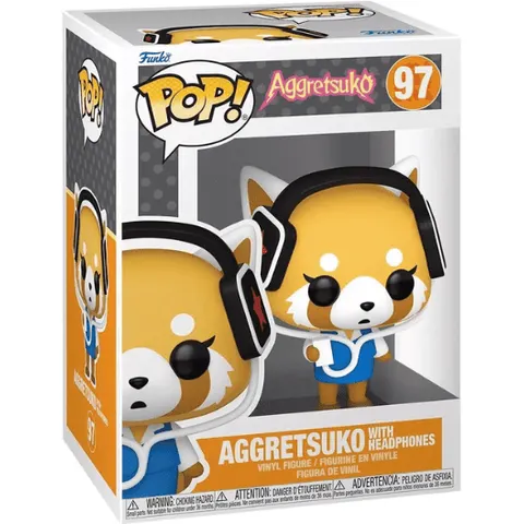 Funko Pop Animation: Aggretsuko - Aggretsuko With Headphones #97 – afbeelding 1