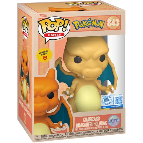 Funko POP Games: Pokemon- Charizard (sftclr) – afbeelding 1