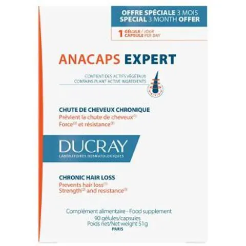 Ducray anacaps expert 30cap. – imagen 1