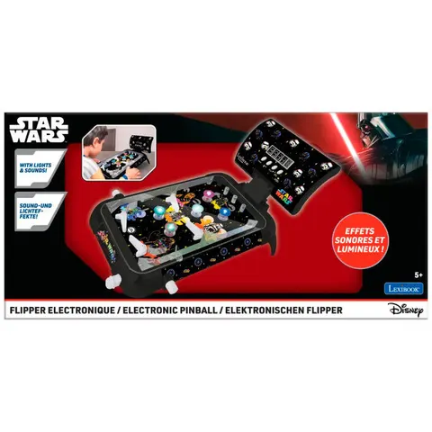Lexibook Star Wars Electronic Tabletop Pinball Game, Digital Scoring, LED Display, Arcade-Style Play, Star Wars Theme, Portable – image 1
