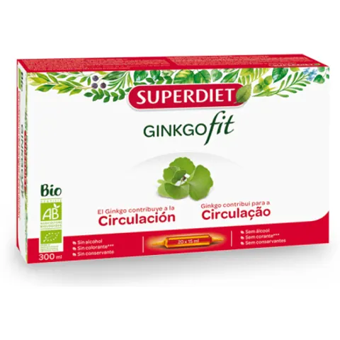 Superdiet Ginkgofit Biloba 20 Ampollas – imagen 1
