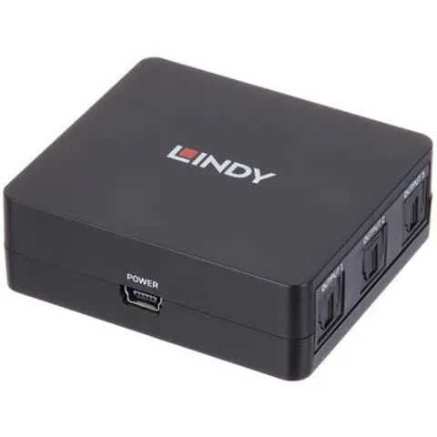 Splitter audio Toslink Optique 3 ports LINDY – image 1