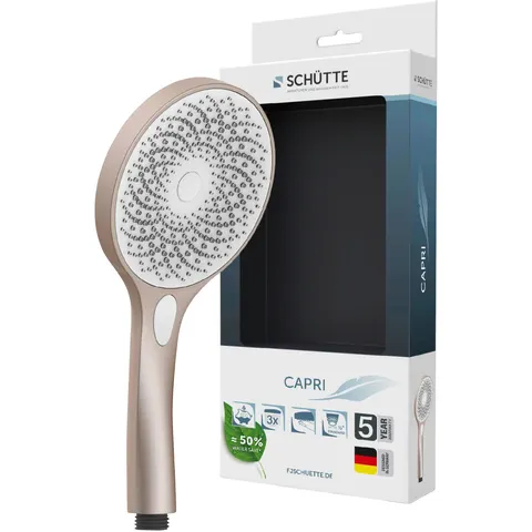 SCHÜTTE CAPRI Handdouche - Douchekop rond - Rosé Mat/Wit – afbeelding 1