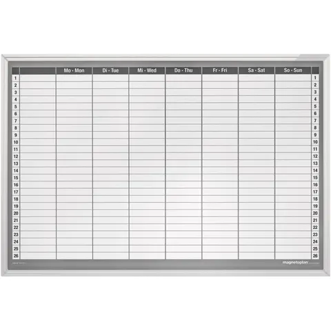 magnetoplan Wochenplaner, (B)920 x (H)625 mm – Bild 1