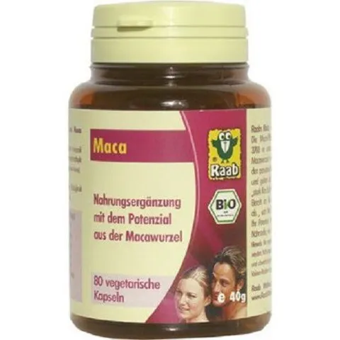 Raab Vitalfood Maca 80 caps – imagen 1