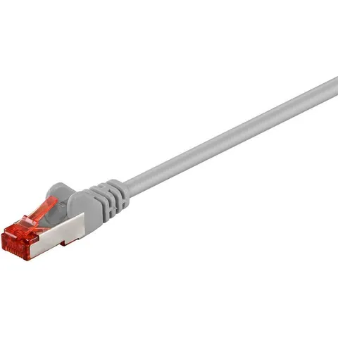 Goobay CAT 6 Patchkabel, S/FTP (PiMF), Grau 5m – Bild 1