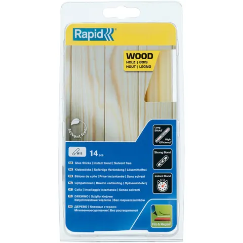 Rapid Lijmstiften Hout 12 mm – 5001420 – afbeelding 1