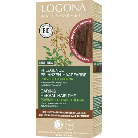 Logona Tinte Herbal Vegetal Chestnut Brown – imagen 1