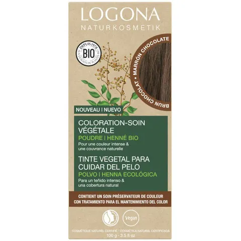 Logona Tinte Herbal Vegetal Brun Chocolat – imagen 1
