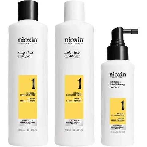 Nioxin System 1 Mildes Behandlungsset 3-teilig – Bild 1