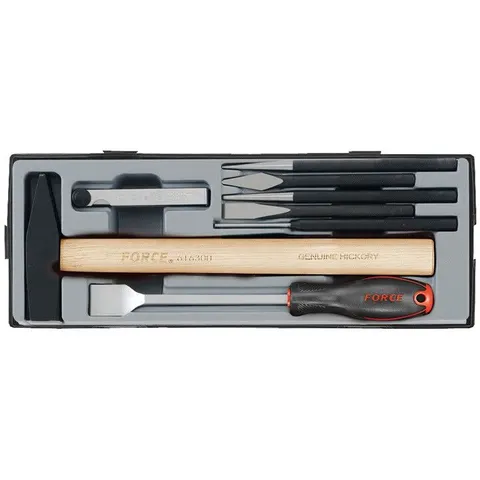 Hamer & beitelset 8 delig – afbeelding 1