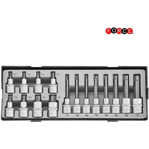 1/2" Doppenset Torx 16 delig-Lang-Kort – afbeelding 1