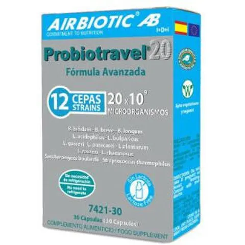 Airbiotic Probiotravel 20 30caps – imagen 1