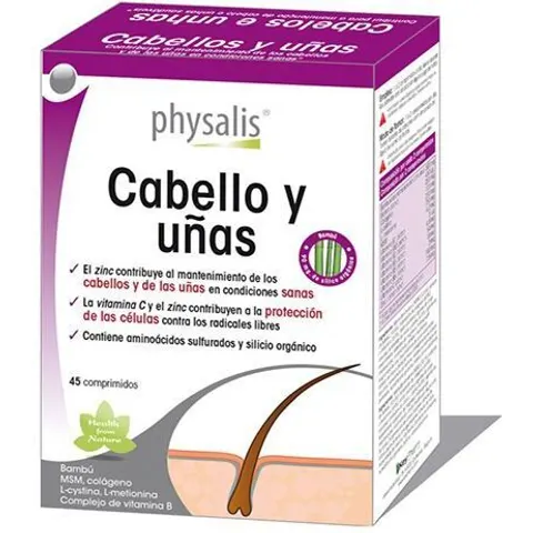 Physalis cabello y uñas 45comp. – imagen 1