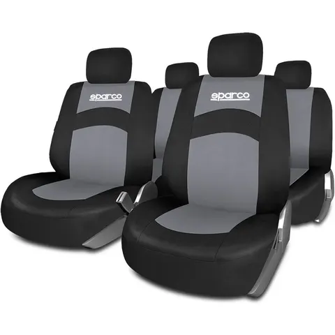 SPARCO SPCS402GR Couverture de siège couleur noir/gris – image 1
