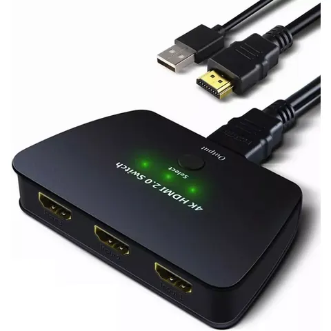 HDMI-schakelaar 3x1 met HDR 3D 4K – afbeelding 1