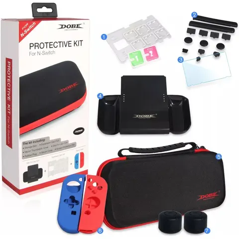 Nintendo Switch-compatibele beschermhoes met accessoires – afbeelding 1