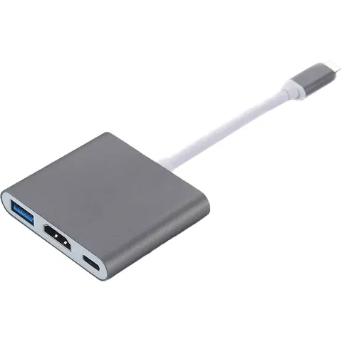 USB-C-multipoortadapter naar USB (PD), USB-C, 4K HDMI-compatibel – afbeelding 1