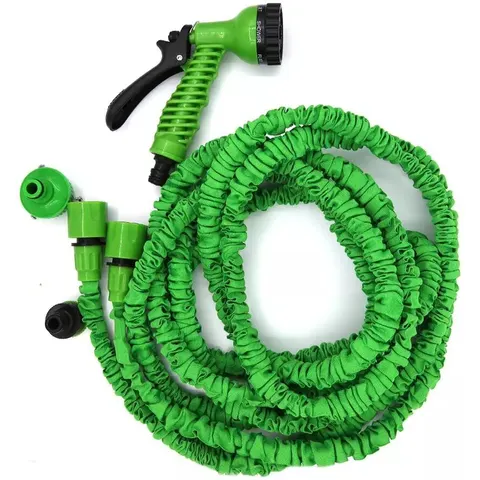 Uitschuifbare waterslang met sproeikop, 5-15 meter – afbeelding 1