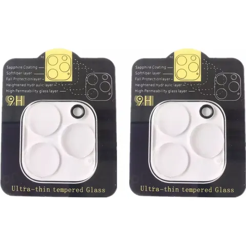 Lensafdekking voor iPhone 12 Pro Max-camera van gehard glas, 2-pack – afbeelding 1