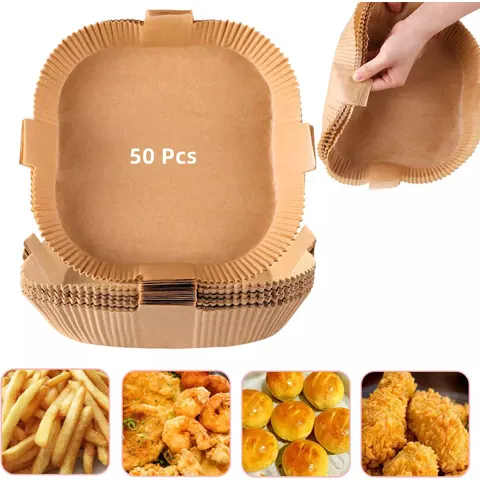 Airfryer wegwerppapier met handvat 50-pack – afbeelding 1
