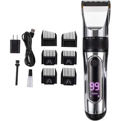 Tondeuse met LCD-display en accessoires – afbeelding 1