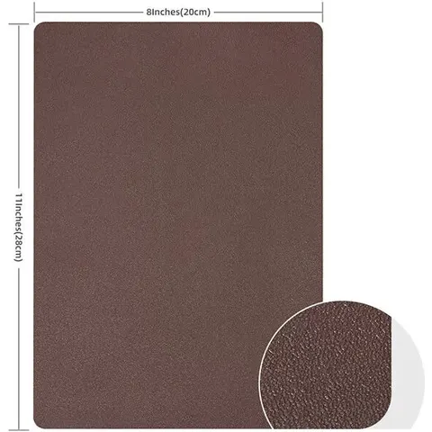 INF Selbstklebender PU-Lederflicken Braun – Bild 1